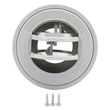 Sortie d'air ronde en ABS gris pour climatisation 100/76/47 mm