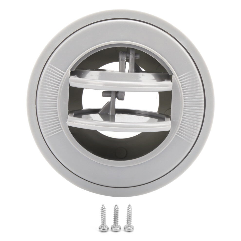 Universal Gray Abs Air Outlet Vent For Rv, Boat, Bus, Car 100Mm 7611329449352