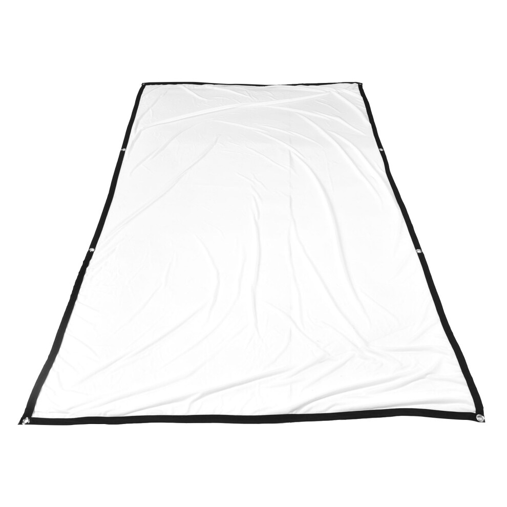 High Definition Portable Foldable 100 Inch Polyester Projector Screen White 9471329455023