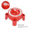 Interrupteur de batterie 4-Position 3/8in-16 rouge 32V 350A 10