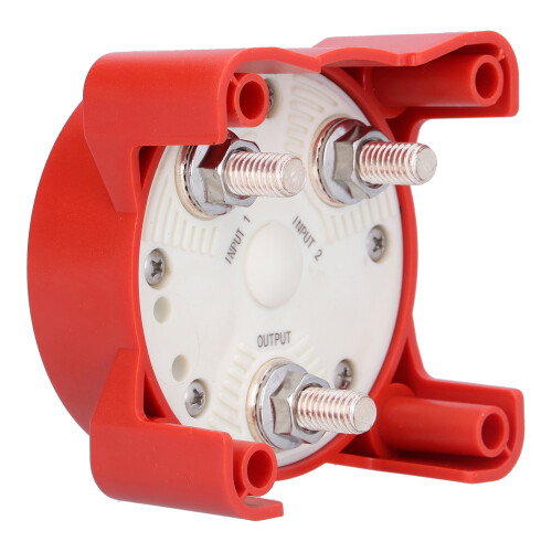 Interrupteur de batterie 4-Position 3/8in-16 rouge 32V 350A 2