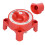 Interrupteur de batterie 4-Position 3/8in-16 rouge 32V 350A 14