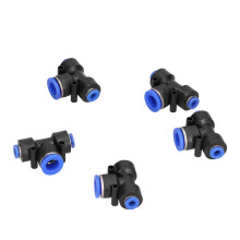 PEG6-12-6 10 pezzi Raccordo a T a innesto rapido con foro da 6mm/12mm
