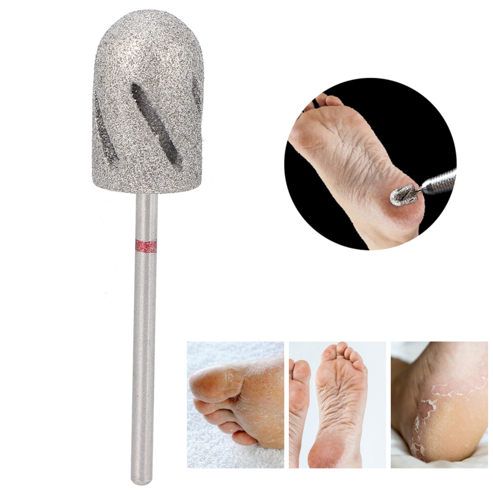 Portable Nail Drill Bit Set for Callus Removal, Fine/Medium/Coarse Sand, 33mm Length