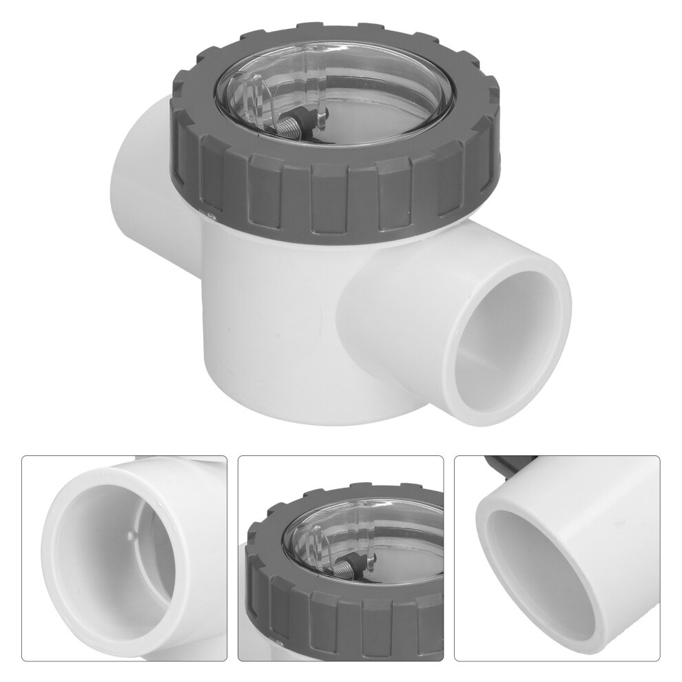 Durable V401a Pvc Check Valve - Transparent Nonreturn For Pools 5031329462359