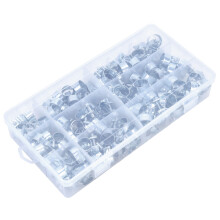 135 Stück Mini-Schlauchschellen-Kit 8-18mm Kohlenstoffstahl Automotive Wasser
