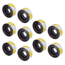 10 Stück 2,5 cm x 60 m reflektives Vogelabwehrband für den Garten Rot & Gelb