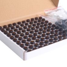 100 pièces de bouteilles en verre ambré de 1 ml 15x22mm à remplir