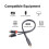 0,3 m 1M à 2F adaptateur audio en Y, câble plaqué or 6