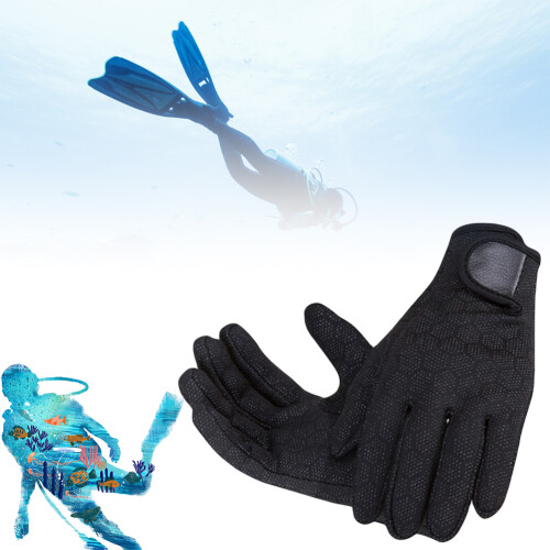 Gants de plongée en néoprène de 2 mm - Noir, tailles M/L 2