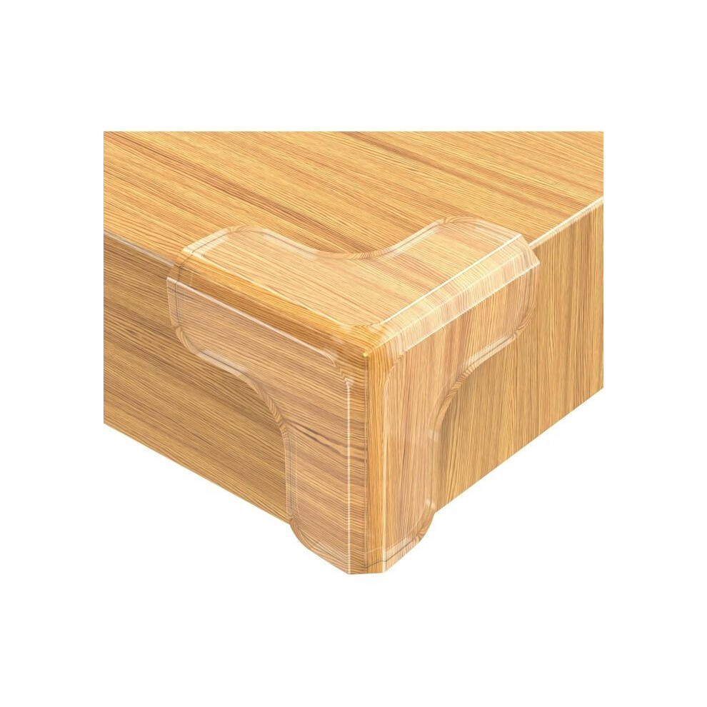 Lot de 12 protections d'angle de table transparentes pour bébé, protection d'angle de table et de meuble à forte adhérence