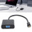 Câble adaptateur Mini DP vers VGA ABS, noir, ordinateur portable 1