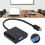 Câble adaptateur Mini DP vers VGA ABS, noir, ordinateur portable 16