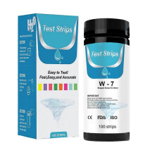 Jacuzzi test strips 100 pcs. 7 in 1 Pool Water Test Kit for Chlorine PH Nitrite Bromine Hardness and Alkalinity Spa Swi