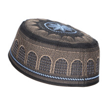 Chapeau musulman 57 noir 57 cm en polyester et coton