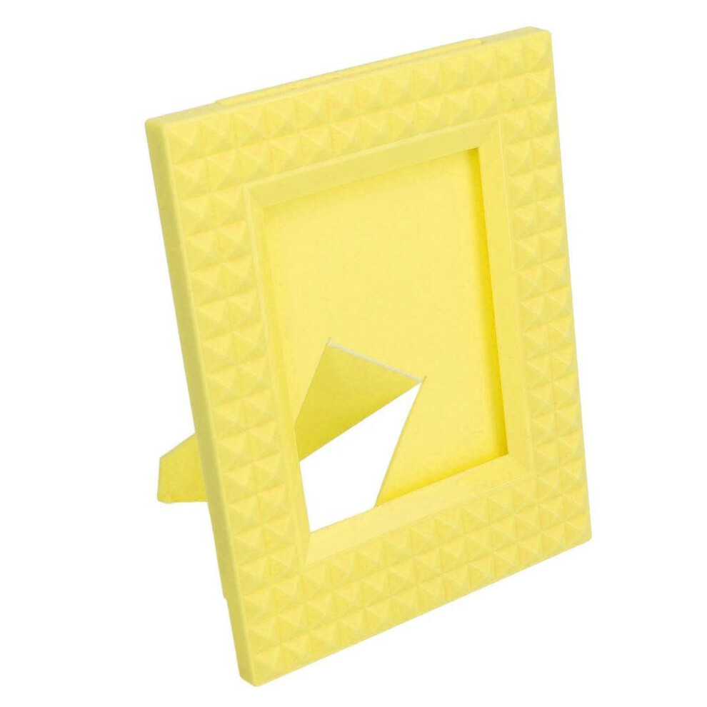 (yellow) Mini Photo Frames 4.3x3.3in Picture Frames For Desktop Tabletop Mini Instant Photo Frames For