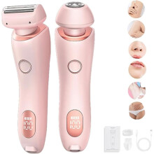 Best Razor, Epilator Painless Hair Removal at Home, Pubic Hair Trimmer Women, 2 in 1 Electric Shaver Razors