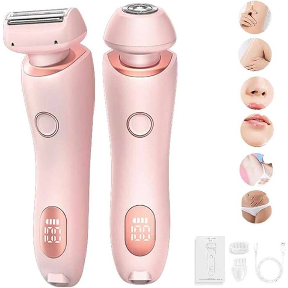 Best Razor,  Epilator Painless Hair Removal at Home, Pubic Hair Trimmer Women, 2 in 1 Electric Shaver Razors