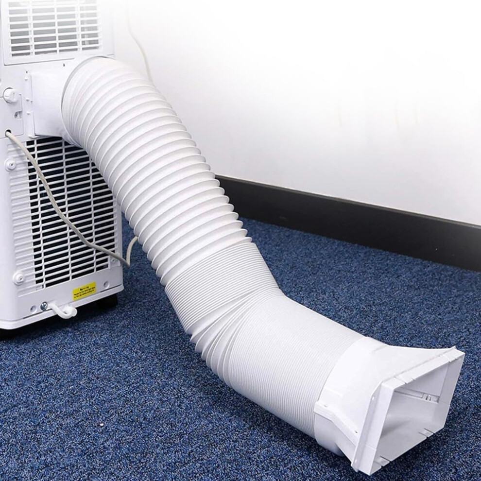 (150mmx2m) Air Conditioner Hose Pipe,150mmx2m Venting Duct Extension Kit Universal Flexible Exhaust Hose Pipe Vent Hose