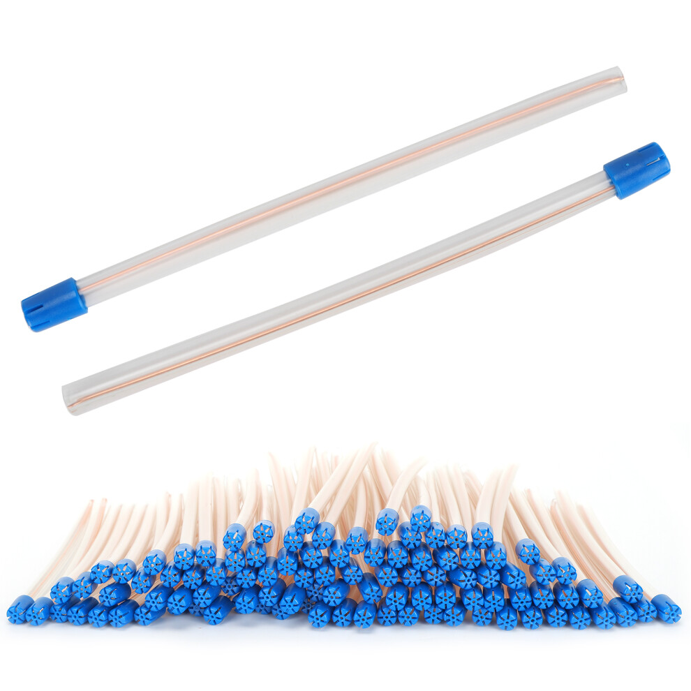 100pcs Dental Saliva Ejector PVC Suction Tips for Oral Care & Blood Absorption