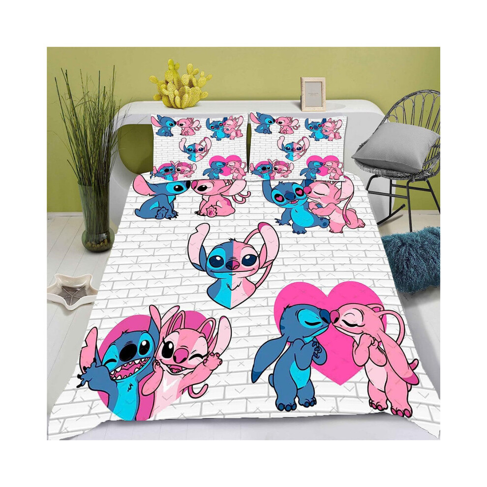 (11, 200*200) Stitch 3D digital printed quilt cover and bed sheet three-piece bedding set-image-OPC-PJ6DQXW-NEW