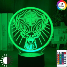 16 Farben mit Fernbedienung Jägermeister LED-Nachtlicht, 16 Farbwechsel, USB-betrieben, Schlaf
