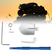 RC Crawler Aluminum Alloy & Iron Shovel, Adjustable, Blue