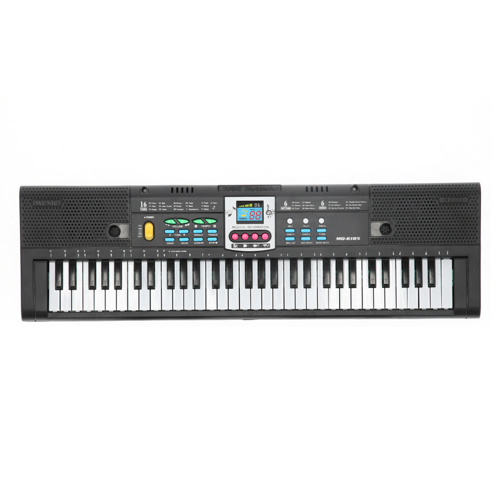 Multifunctional 61-Key Electric Piano Keyboard with Mic for Kids