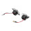 2 pezzi lampada targa LED SMD 3W 6500K bianco 9