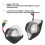 2 pezzi lampada targa LED SMD 3W 6500K bianco 5