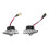 2 pezzi lampada targa LED SMD 3W 6500K bianco 7