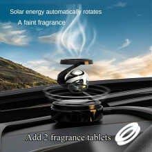 Diffuseur solaire désodorisant avec base pivotante - Compatible avec les feuilles parfumées en papier (pas d'électricité requise)