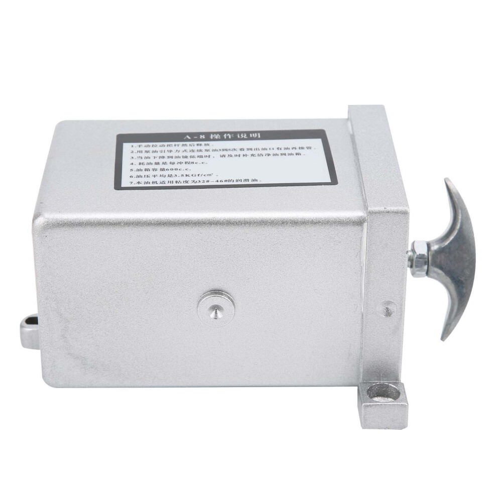 A-8 Cast Aluminum Lubricating Oil Pump for Lathe Equipment, 0.6L-image-OPC-PJ6DWS7-NEW