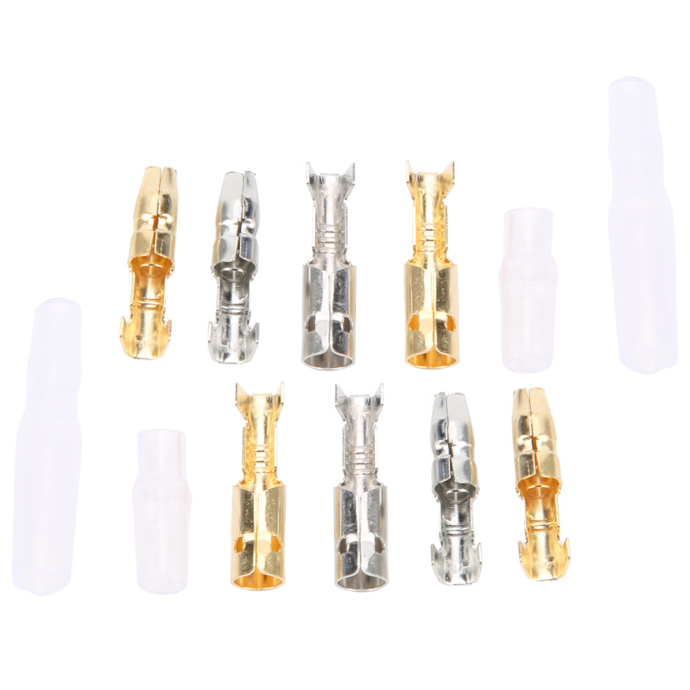 400Pcs Motorcycle Connectors Kit 3.9Mm Gold Silver Female Male Terminals 8721329522630