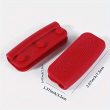 Lot de 2 housses de protection extra-épaisses pour poignée de casserole, anti-repassage, isolantes thermiques, antidérapantes