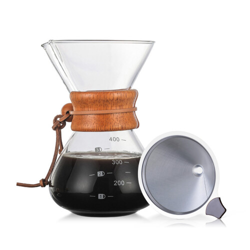 Modèle Pour Over 14oz Bois naturel 10x6x16.5 cm 2