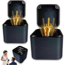 (1pc,Black)Middle Finger Surprise Gift Box, Funny Pop Up Surprise Gift Box, Christmas Halloween Novelty Fun Prank Gift for Office Desk Decor Home Dcor