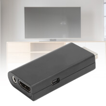 Adaptateur PS2 vers HDMI noir, audio 3,5 mm, 720p/1080p