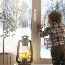 Alu Fenstergriff abschliebar, Sicherheitsfenstergriff wei mit 4 Schlsseln