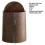 (15L) Wood Grain Bathroom Garbage Can with Swing Top Lid Large Capacity Rotating 4