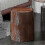 (15L) Wood Grain Bathroom Garbage Can with Swing Top Lid Large Capacity Rotating 2