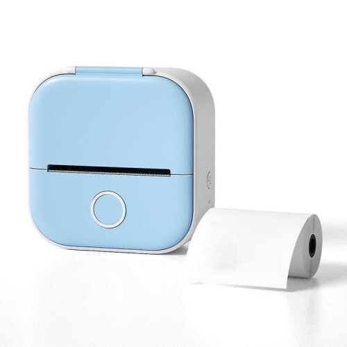 (Blue) Mini Pocket Printer Portable Bluetooth-compatible Thermal Printer Inkless Sticker Printer 1