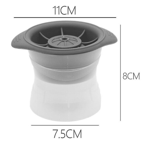 2 Pcs Sphere Ice Molds,ice Ball Round Stackable Slow Melting Round 1