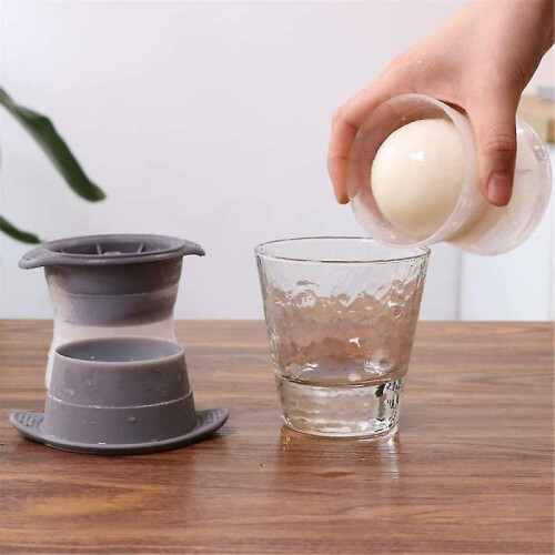 2 Pcs Sphere Ice Molds,ice Ball Round Stackable Slow Melting Round 2