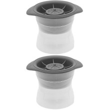 2 Pcs Sphere Ice Molds,ice Ball Round Stackable Slow Melting Round