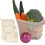 (L) 3pcs Cotton Mesh Vegetable Bags Reusable Vegetable Storage Bag 2