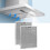 2pcs Range Hood Filter Cooker Hood Grease Filter Kitchen Extractor Ventilation Aluminium Aspirator Filter Mesh - KC 5