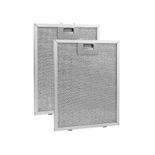 2pcs Range Hood Filter Cooker Hood Grease Filter Kitchen Extractor Ventilation Aluminium Aspirator Filter Mesh - KC