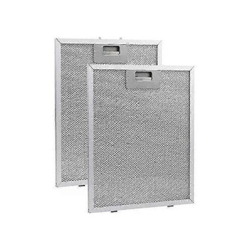 2pcs Range Hood Filter Cooker Hood Grease Filter Kitchen Extractor Ventilation Aluminium Aspirator Filter Mesh - KC