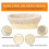 6pcs Banneton Proofing Bread Basket with Removable Liner And Scraper for Baker Baking Tools 3